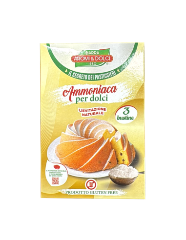 Aromiedolci Ammoniak voor Zoetigheden 3 Zakjes - 60 g - Gratis verzending naar Europa en Groot-Brittannië