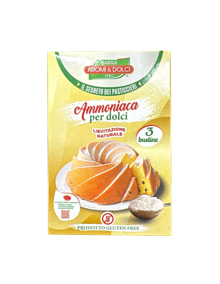 Aromiedolci Ammoniak voor Zoetigheden 3 Zakjes - 60 g - Gratis verzending naar Europa en Groot-Brittannië