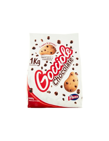 Luxurious Pavesi Gocciole Chocolate Chip Cookies