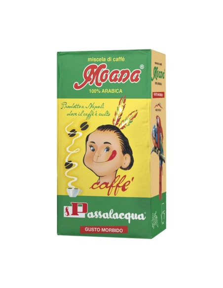 Passalacqua Moana Ground Coffee with Smooth, Sweet Aftertaste