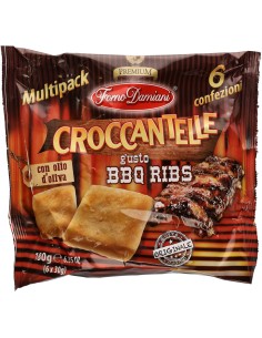 BBQ Ribs Geschmack Chips von Damiani, 6 Pack