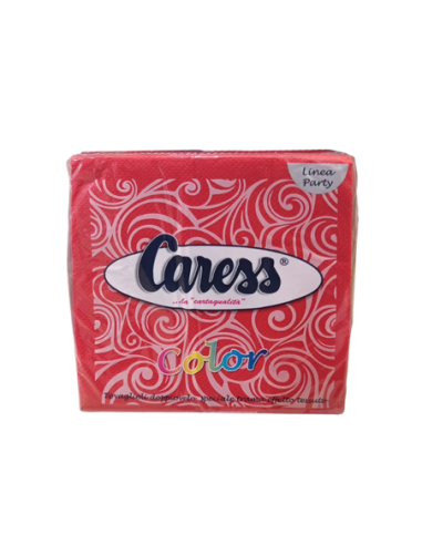 Caress Tovaglioli doppiovelo linea Party colore rosso - 25pz