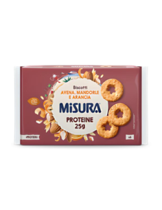 Misura Biscotti Protein con Avena, Mandorle e Arancia - 260 gr