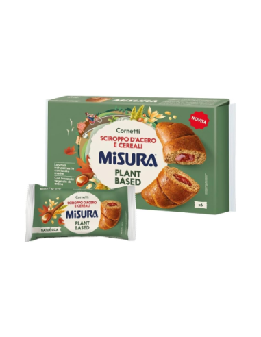 Misura Cornetti Plant Based Sciroppo d'Acero e Cereali - 298 gr