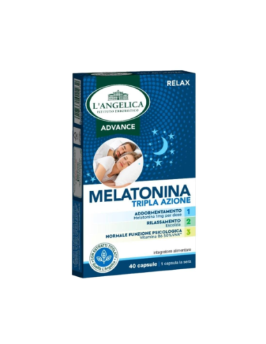L'Angelica Advance Integratore con Melatonina - 40 caps