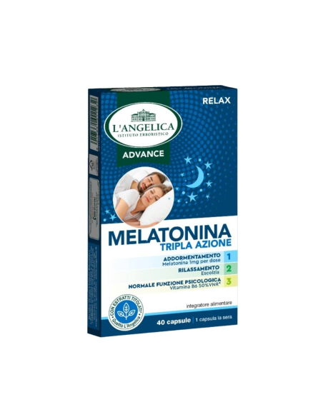 L'Angelica Advance Integratore con Melatonina - 40 caps
