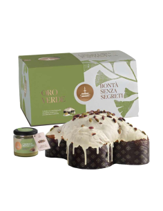 Fiasconaro Oro Verde Colomba with Pistachio Cream - 1 kg - Free shipping delivered to EUROPE and UK