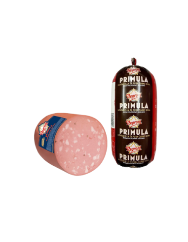 Negroni Primula Mortadella di pura carne Suina con Pistacchi - 500 gr