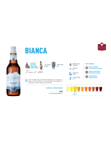 Bière Blanche Artisanale Bianca Rafraîchissante