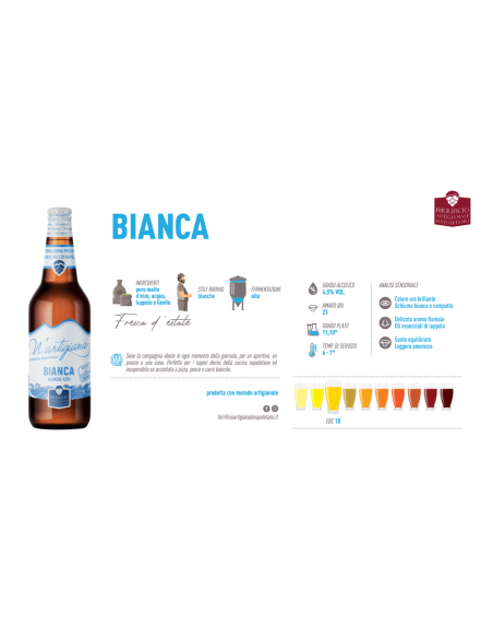 Bière Blanche Artisanale Bianca Rafraîchissante