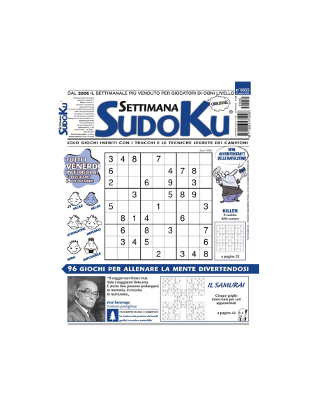 Settimana Sudoku (Mese Corrente) - 1 pz