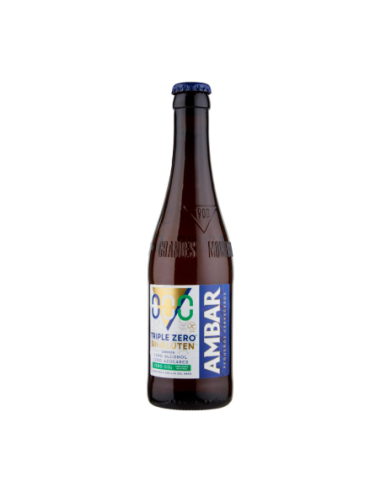Ambar Triple Zero Birra senza glutine, alcool e zuccheri - 33 cl