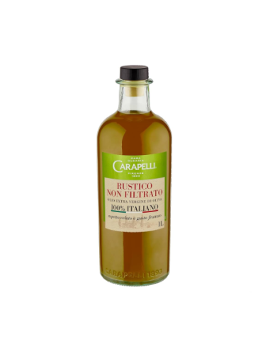Carapelli Olio EVO Rustico non Filtrato 100% italiano - 1 L