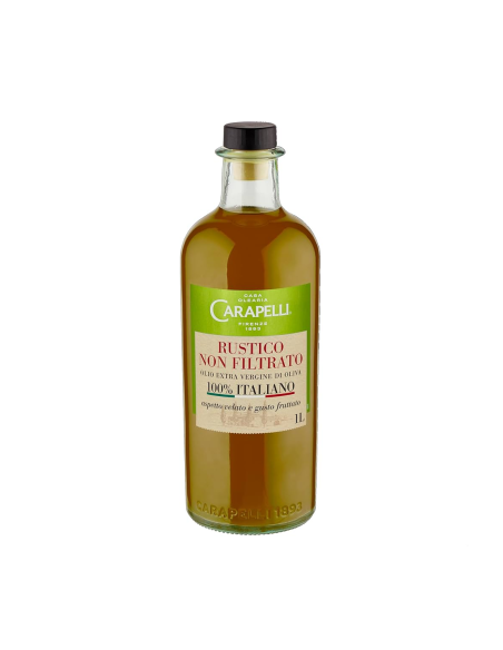 Carapelli Olio EVO Rustico non Filtrato 100% italiano - 1 L