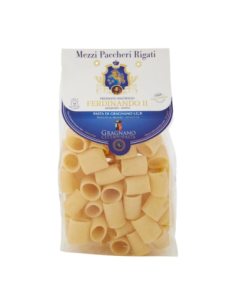 Pastificio Ferdinando II Pasta Gragnano IGP Mezzi Paccheri Rigati - 500g