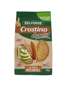 Delverde Whole Wheat Crostini for Snacking