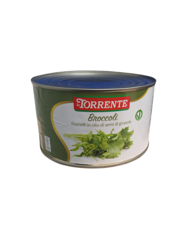 La Torrente Friarielli sautés en boîte - 1,4 kg - Livraison gratuite en EUROPE et au Royaume-Uni