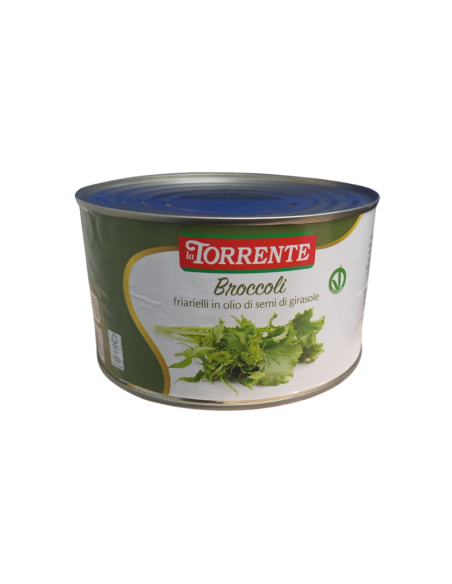 La Torrente Friarielli sautés en boîte - 1,4 kg - Livraison gratuite en EUROPE et au Royaume-Uni