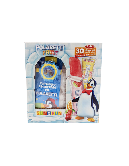 Polaretti Fruit Ghiaccioli 30 pz + Gadget Orologio proiettore - 1260 gr