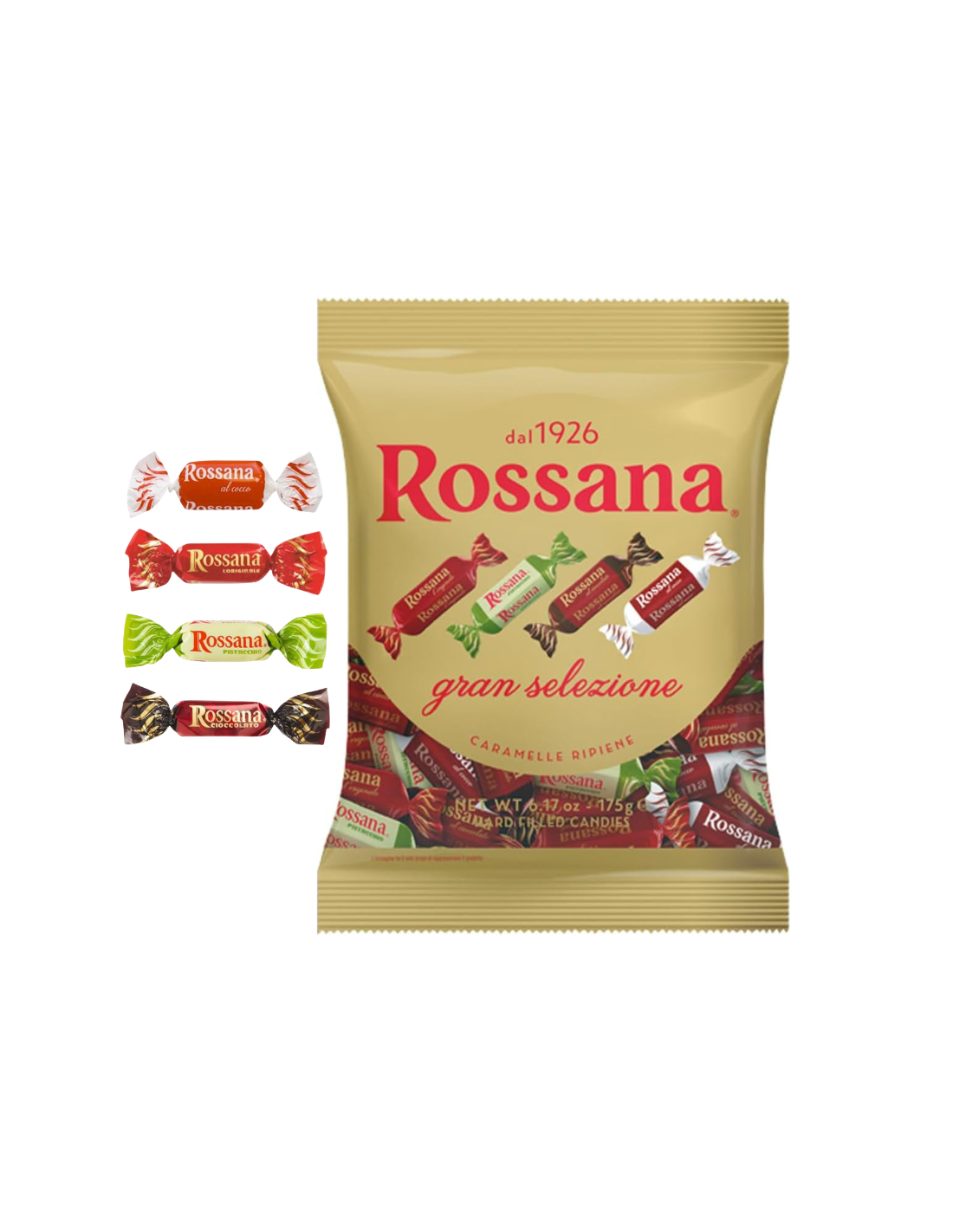 Perugina Rossana Assorted Candies, Rich and Creamy