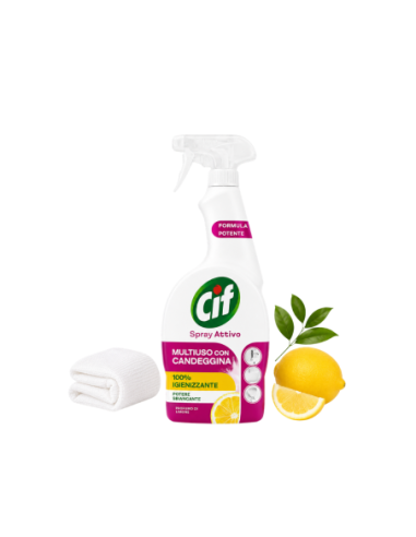 Cif Multiuso con Candeggina al limone Spray - 650 ml