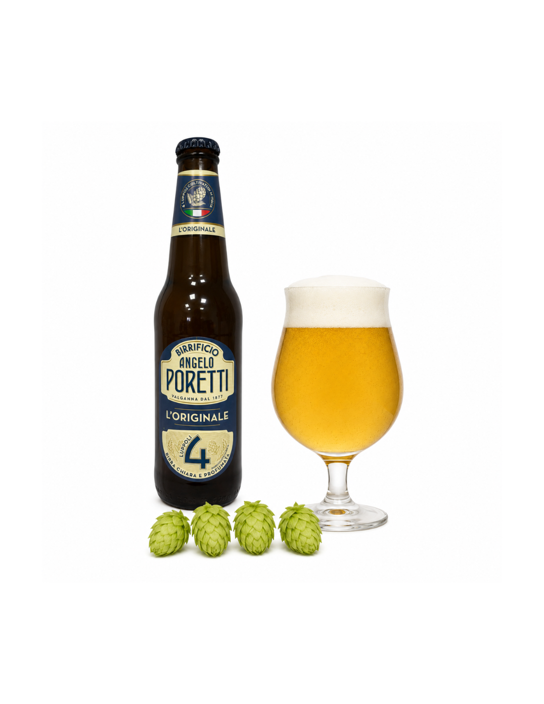Angelo Poretti Birra Lager Chiara 4 Luppoli