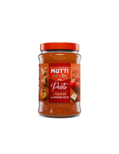 Mutti Pesto van Tomaat met Rode Paprika, 180g