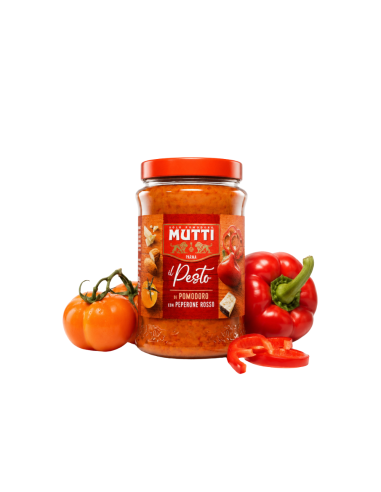 Mutti Pesto van Tomaat met Rode Paprika, 180g