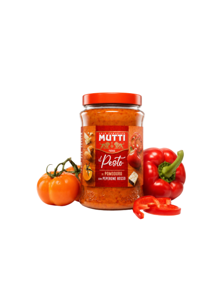 Mutti Pesto van Tomaat met Rode Paprika, 180g