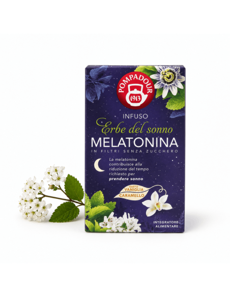 Pompadour infuso calmante erbe del sonno con melatonina