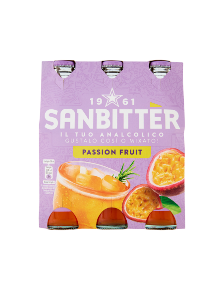 Sanbitter Aperitivo Analcolico Passion Fruit - 3 x 20 cl