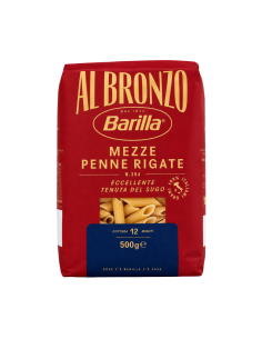 Mezze Penne Rigate Al Bronzo – pâtes italiennes Barilla