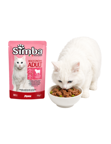 Simba Bocconcini Gatto Adult Manzo e Piselli | Monge