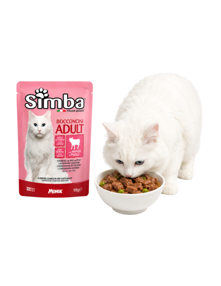 Simba Bocconcini Gatto Adult Manzo e Piselli | Monge