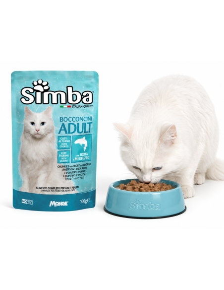 Trout and cod cat chunks Simba – Italian steam cooked