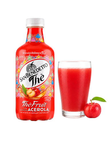 Acerola tea drink San Benedetto – Italian soft drink