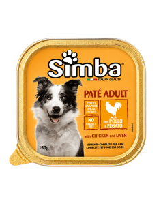 Simba Adult Wet Dog Food Pate with Chicken and Liver