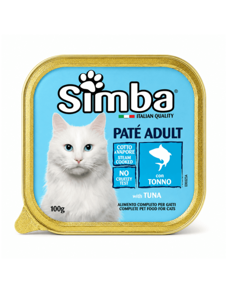 Tuna cat pâté Simba – Italian steam-cooked wet food