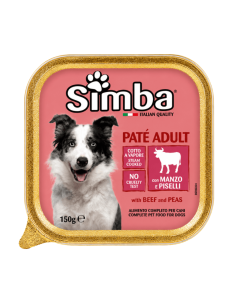 Simba Paté voor Volwassen Honden met Rund en Erwten
