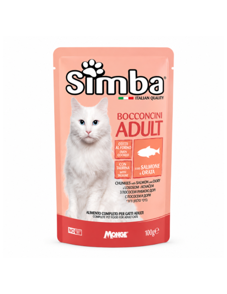 Salmon and sea bream cat chunks Simba – Steam cooked