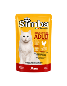 Simba Adult Cat Chunkies Chicken and Liver | Monge