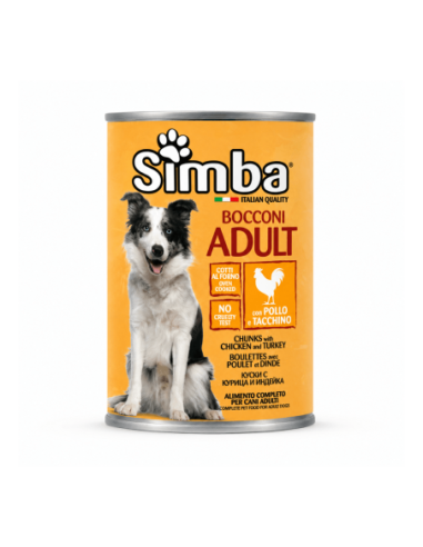 Simba Bocconi Cane Adult Pollo e Tacchino in latta - 415 gr