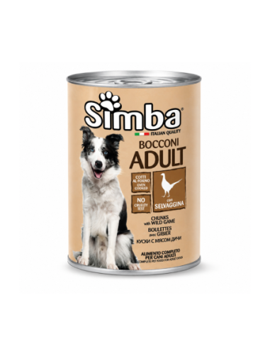 Simba Bocconi Cane Adult Selvaggina in latta - 415 gr