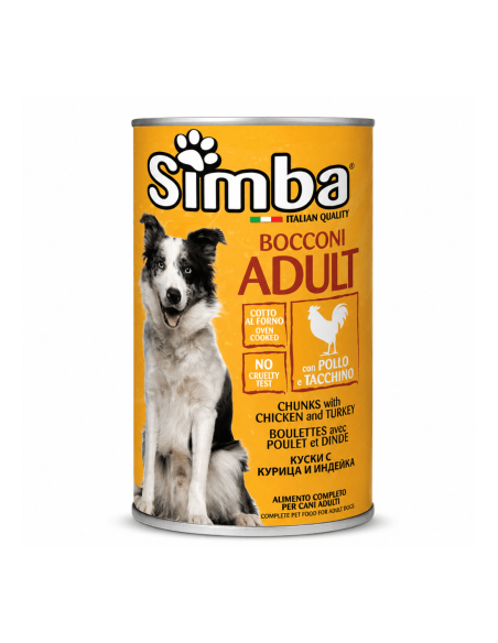 Simba Bocconi Cane Adult Pollo e Tacchino in latta - 1230 gr