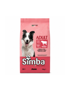 Simba Dry Food for Adult Dogs with Beef, front of pack
