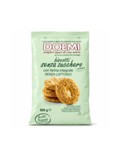 Doemi Biscotti senza Zucchero con Farina Integrale senza lattosio - 500g
