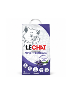 LeChat Lettiera Gatto Sepiolite Profumata Lavanda - 6.7 kg