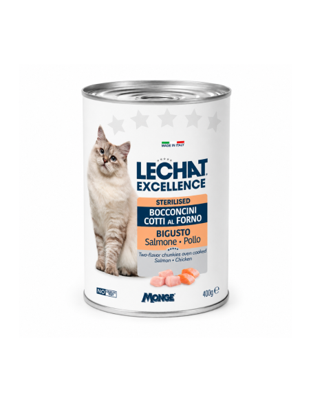 LeChat Bocconcini Gatto Sterilised Salmone e Pollo in latta - 400 gr