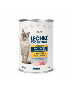 LeChat Bocconcini Gatto Sterilised Pollo e Maiale in latta - 400 gr