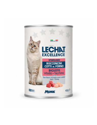 LeChat Bocconcini Gatto Sterilised Vitello e Tacchino - 400 gr